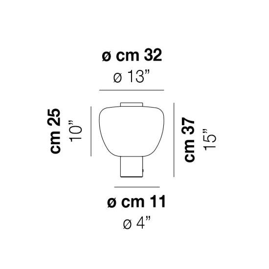 Riflesso LT 3 Table Dimensions