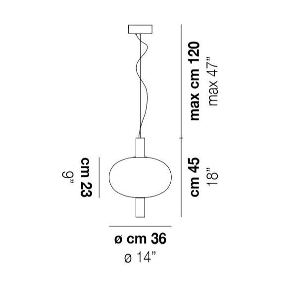 Riflesso SP 1 Suspension Dimensions