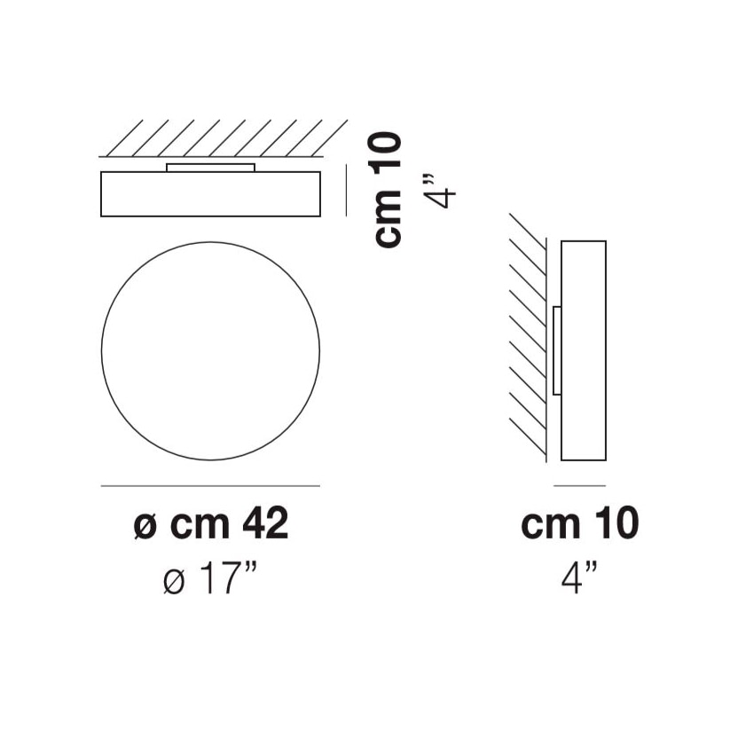 Sogno PP Wall/Ceiling Dimensions