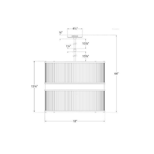 Allen Large Chandelier Suspension Dimensions