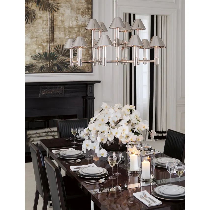 Barrett Large Knurled Chandelier Suspension - Visual Comfort