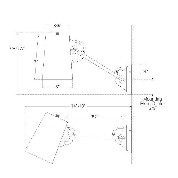 Benton Single Library Wall Dimensions