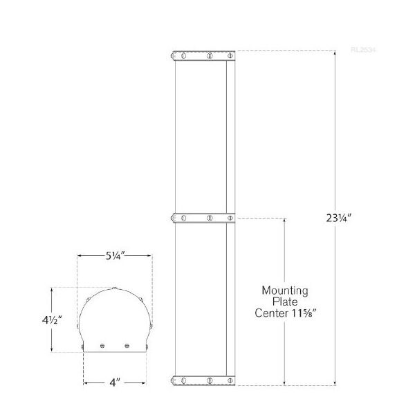 Bleeker Double Bath Wall Dimensions