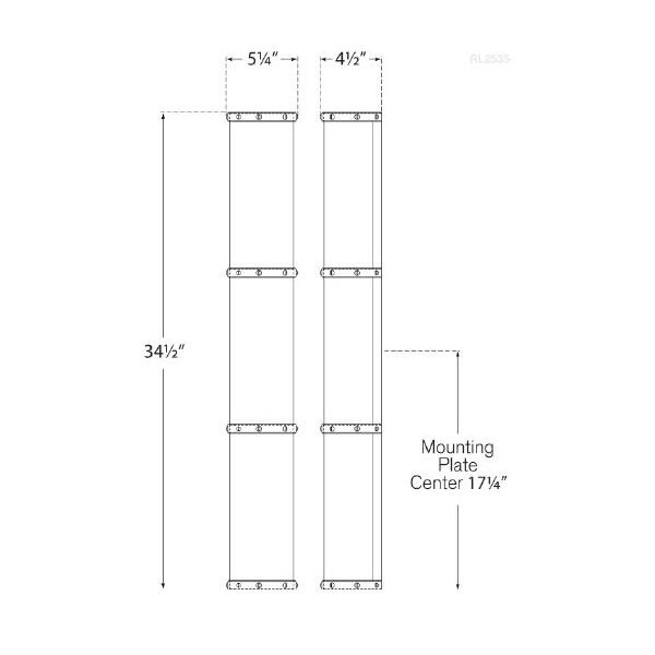 Bleeker Triple Bath Wall Dimensions