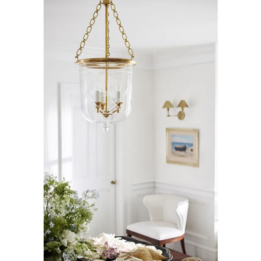 Cambridge Smoke Bell Lantern Suspension
