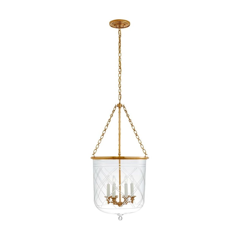 Cambridge Smoke Bell Lantern Suspension