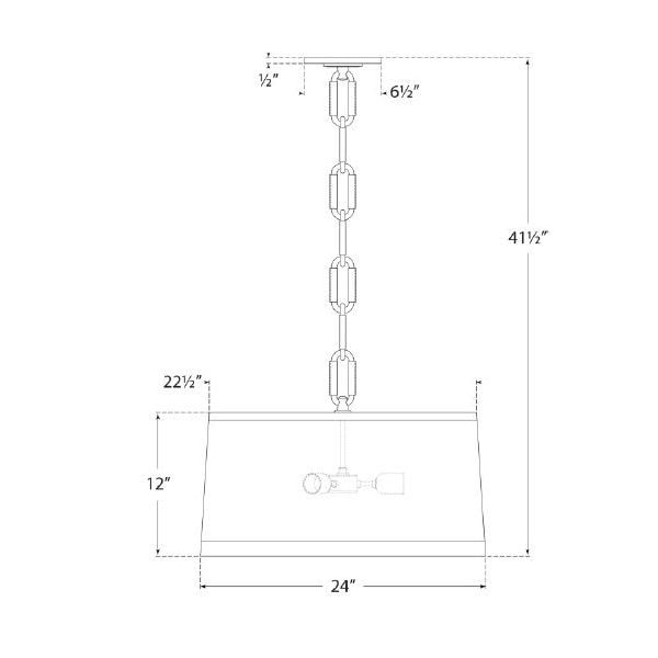 Cody Hanging Shade Suspension Dimensions