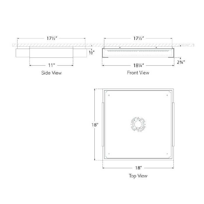 Covet Flush Mount Ceiling Dimensions