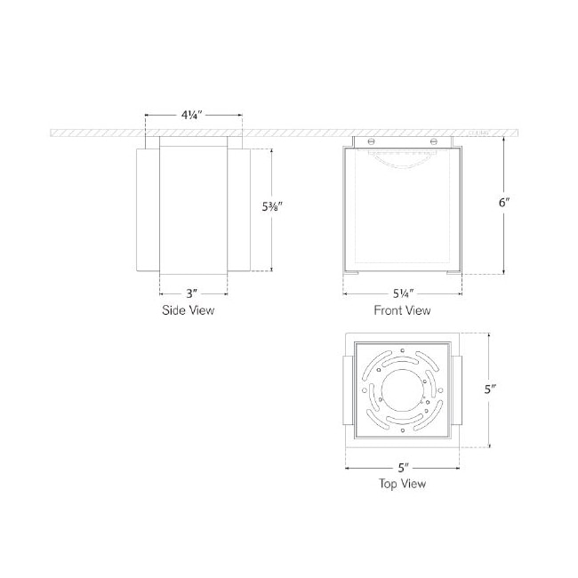 Covet Tall Clip Solitaire Flush Mount Ceiling Dimensions