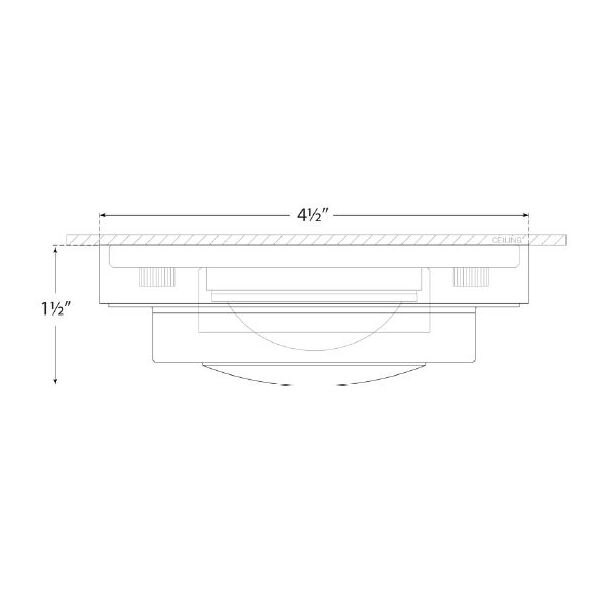 Grant Solitaire Flush Mount Ceiling Dimensions