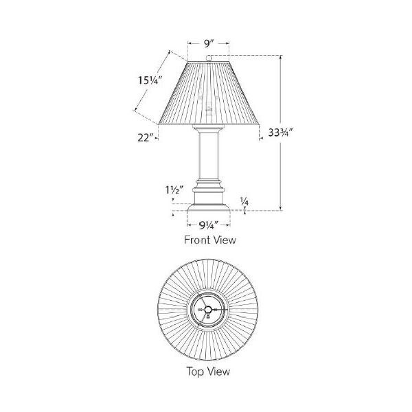 Hammett Large Table Dimensions