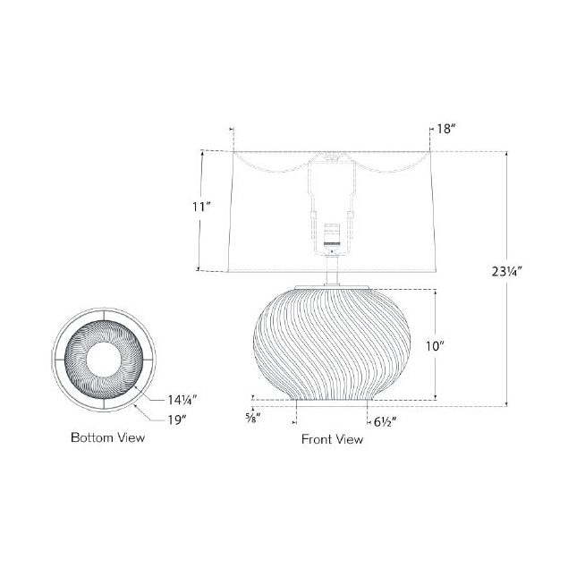 Mirelle Medium Table Dimensions