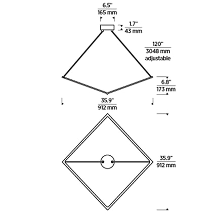 Balto Linear Suspension Dimensions