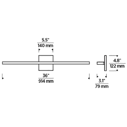 Banda Bath Wall Dimensions