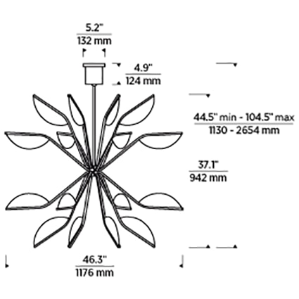Belterra Globe Chandelier Suspension - Visual Comfort Modern Collection ...