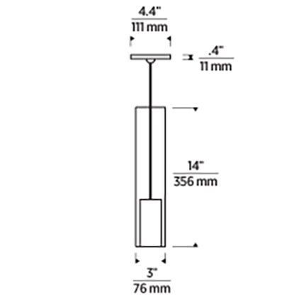 Captra Pendant Suspension Dimensions