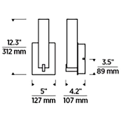 Cosmo Outdoor Wall Dimensions