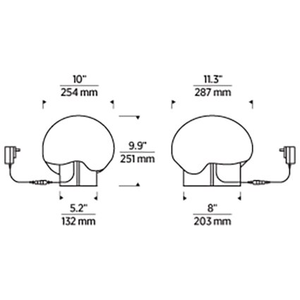Fio Accent Table Dimensions