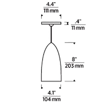 Mini Signal Pendant Suspension Dimensions