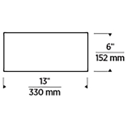 Vetra Flush Ceiling Dimensions