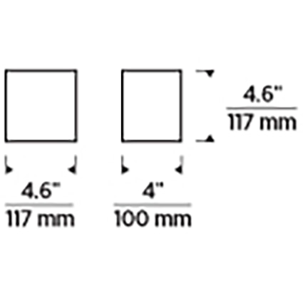 Vex 5in Outdoor Wall Dimensions