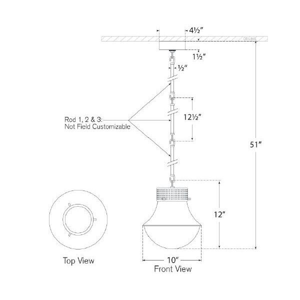 Precision Pendant Suspension Dimensions