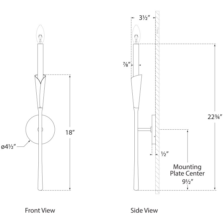 Aiden Tail Wall Dimensions