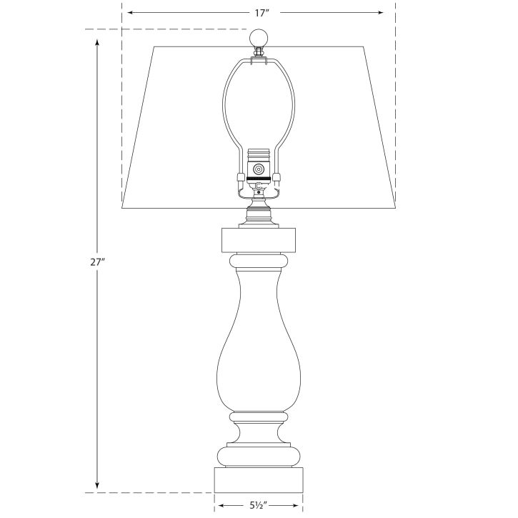 Balustrade Crystal Table Dimensions