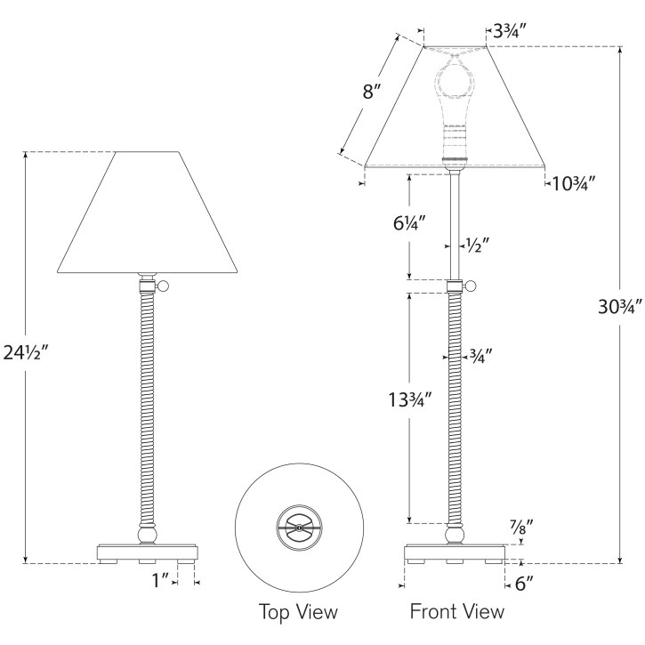 Basden 30in Adjustable Buffet Table Dimensions