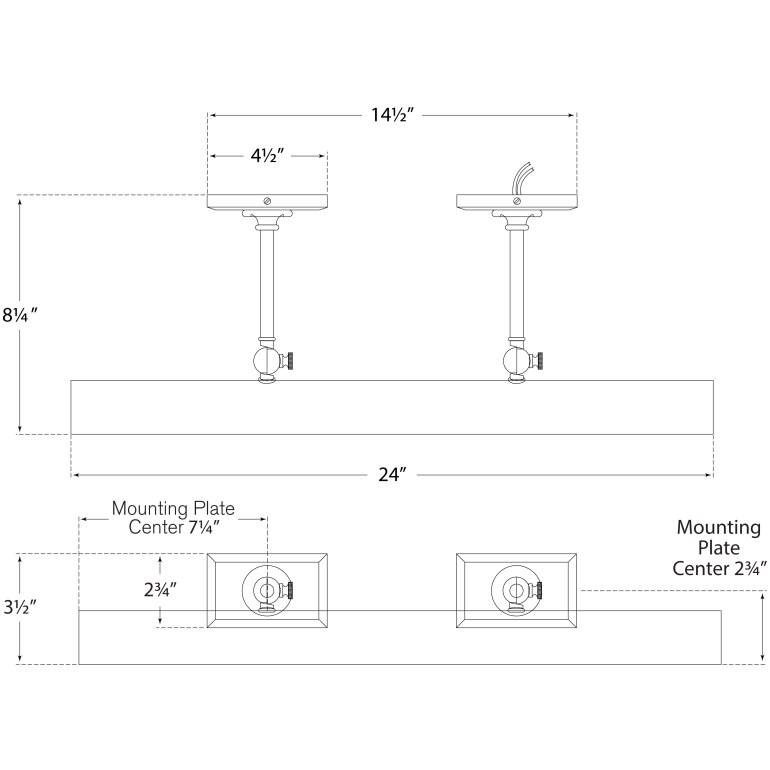 Cabinet Maker's Large Picture Light Wall Dimensions