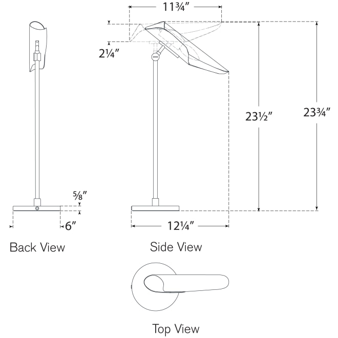 Flore Desk Table Dimensions