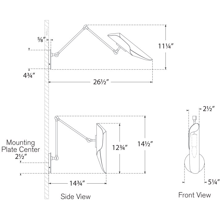 Flore Double Library Wall Dimensions