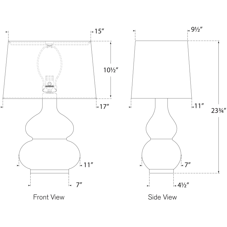 Lismore Medium Table Dimensions