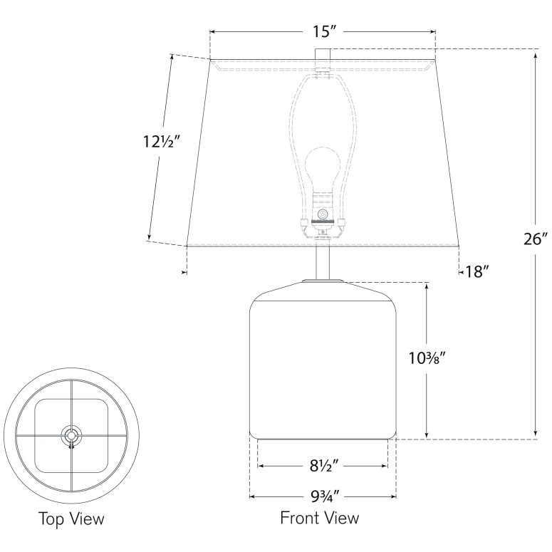 Ruby Medium Table Dimensions