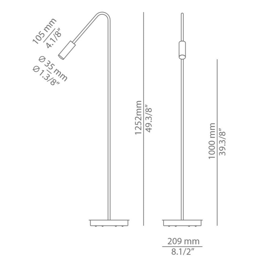 Volta P-3538-W Floor Dimensions