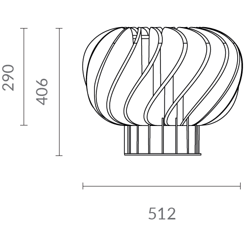 Horah 02/290 Table Dimensions