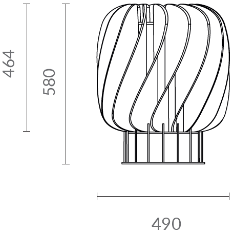 Horah 04/464 Table Dimensions