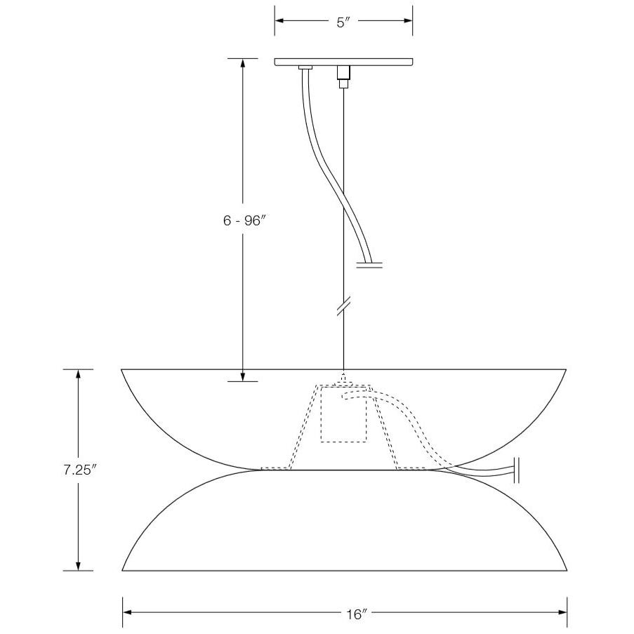 Yoyo Light Suspension Dimensions