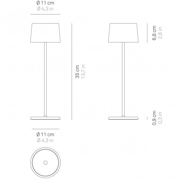 Olivia Pro Outdoor Portable Table Dimensions