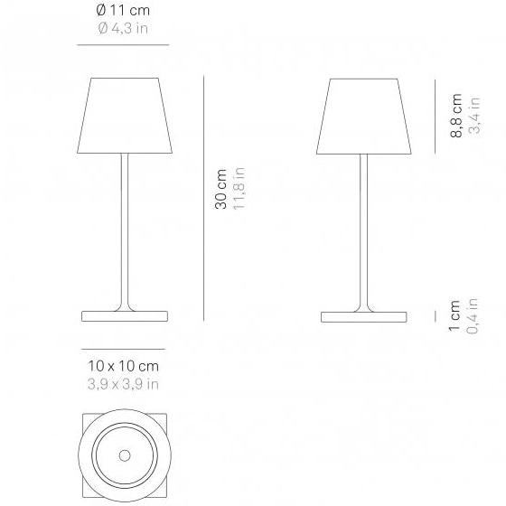 Poldina Mini Pro Indoor Portable Table Dimensions
