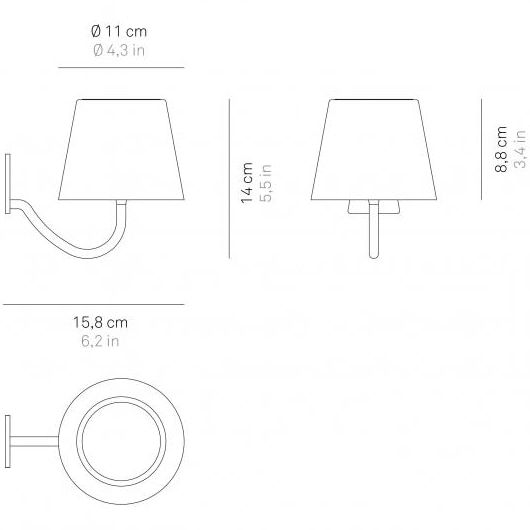 Poldina Outdoor Portable Wall Dimensions