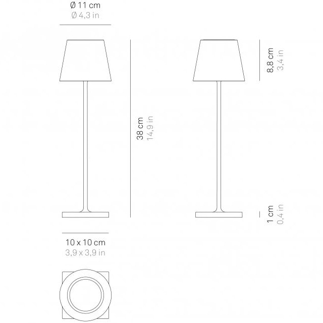 Poldina Pro Indoor Portable Table Dimensions