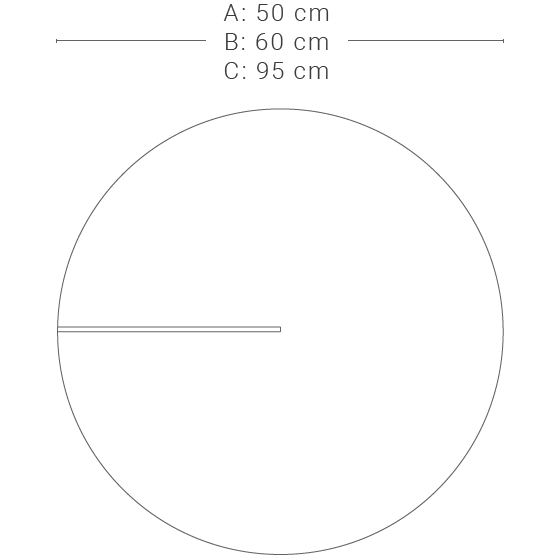 Meridium Wall Dimensions