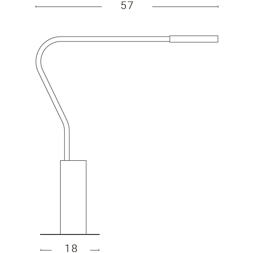 Meta Long Arm Table Dimensions