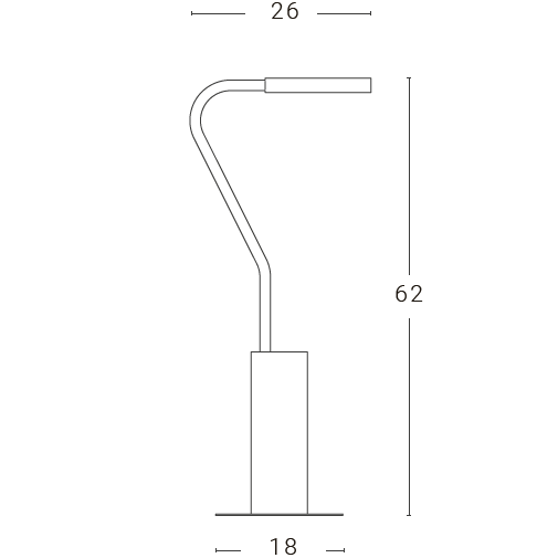 Meta Short Arm Table Dimensions