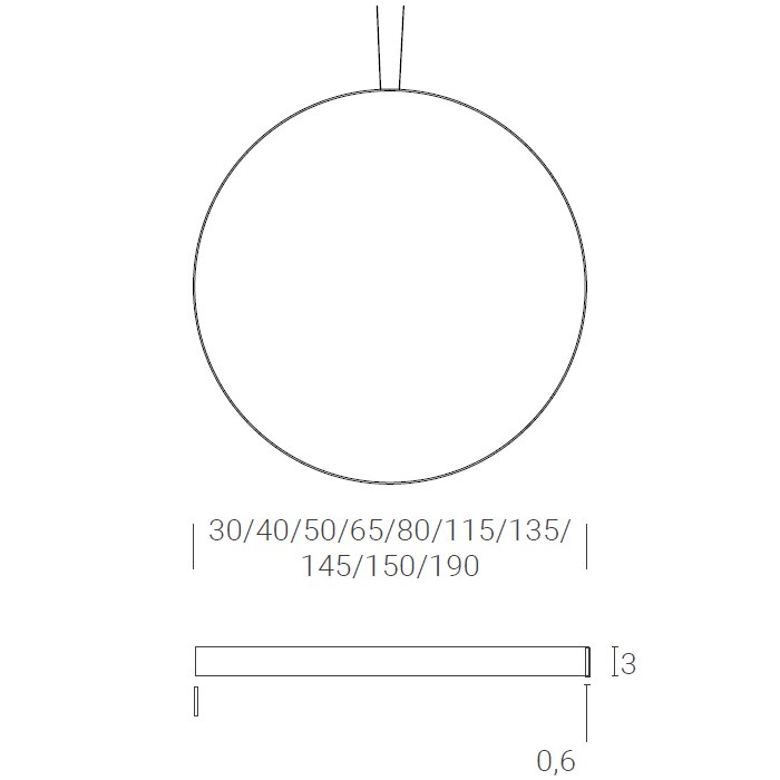Rings Verticale Suspension Dimensions